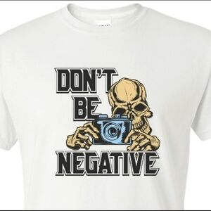 Don't Be Negative Graphic Tee - White